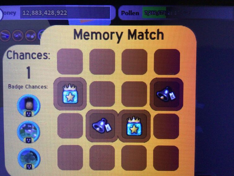 Memory Match, Bee Swarm Simulator Wiki