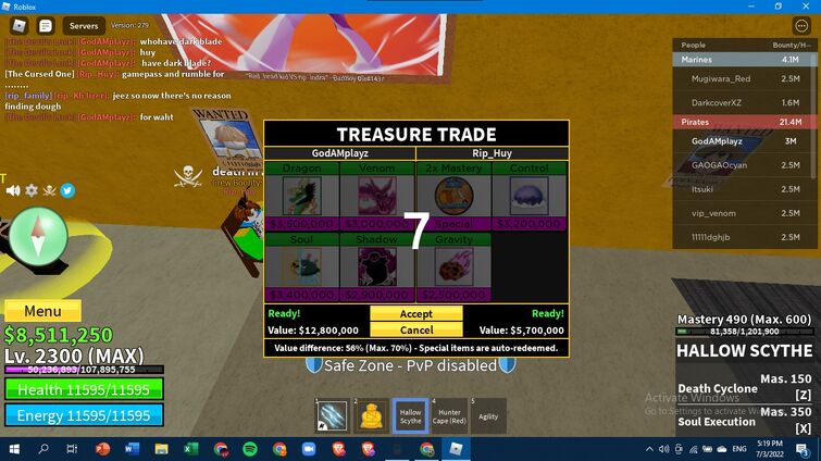trading these and doing raiding services gimme ur offers : r/bloxfruits
