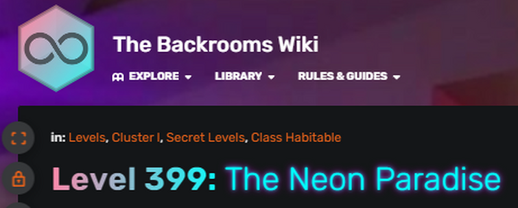 Level 399: The Neon Paradise, Backrooms Wiki