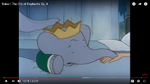 Young Babar mourning over Madame.