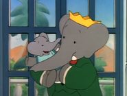 Isabelle with Babar.