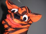 Tatting Tiger Puppet