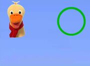 Duck Bouncing With a Green Circle.jpg