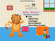 Baby Newton Main Menu