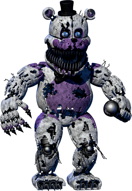 Transparent Nightmare Foxy Png - Fnaf Withered Funtime Foxy, Png