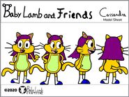 Cassandra Cat Model Sheet