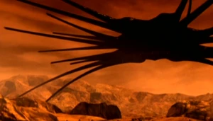 Shadow Vessel approaching the dig site on Syria Planum.