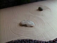 The Japanese stone garden