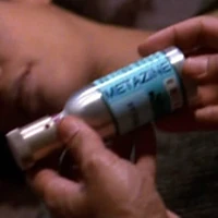 A vial of metazine