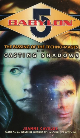Book casting shadows front