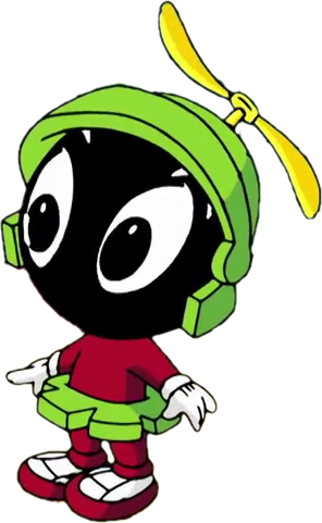 baby marvin the martian coloring pages