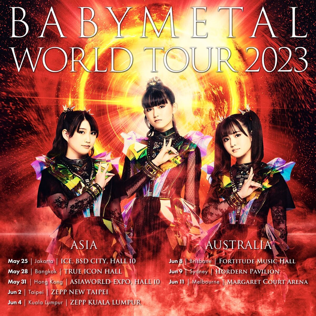 BABYMETAL World Tour 2023 2025 BABYMETAL Wiki Fandom