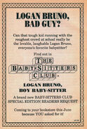 Logan Bruno Boy Baby-sitter bookad from 65 orig 1stpr 1993