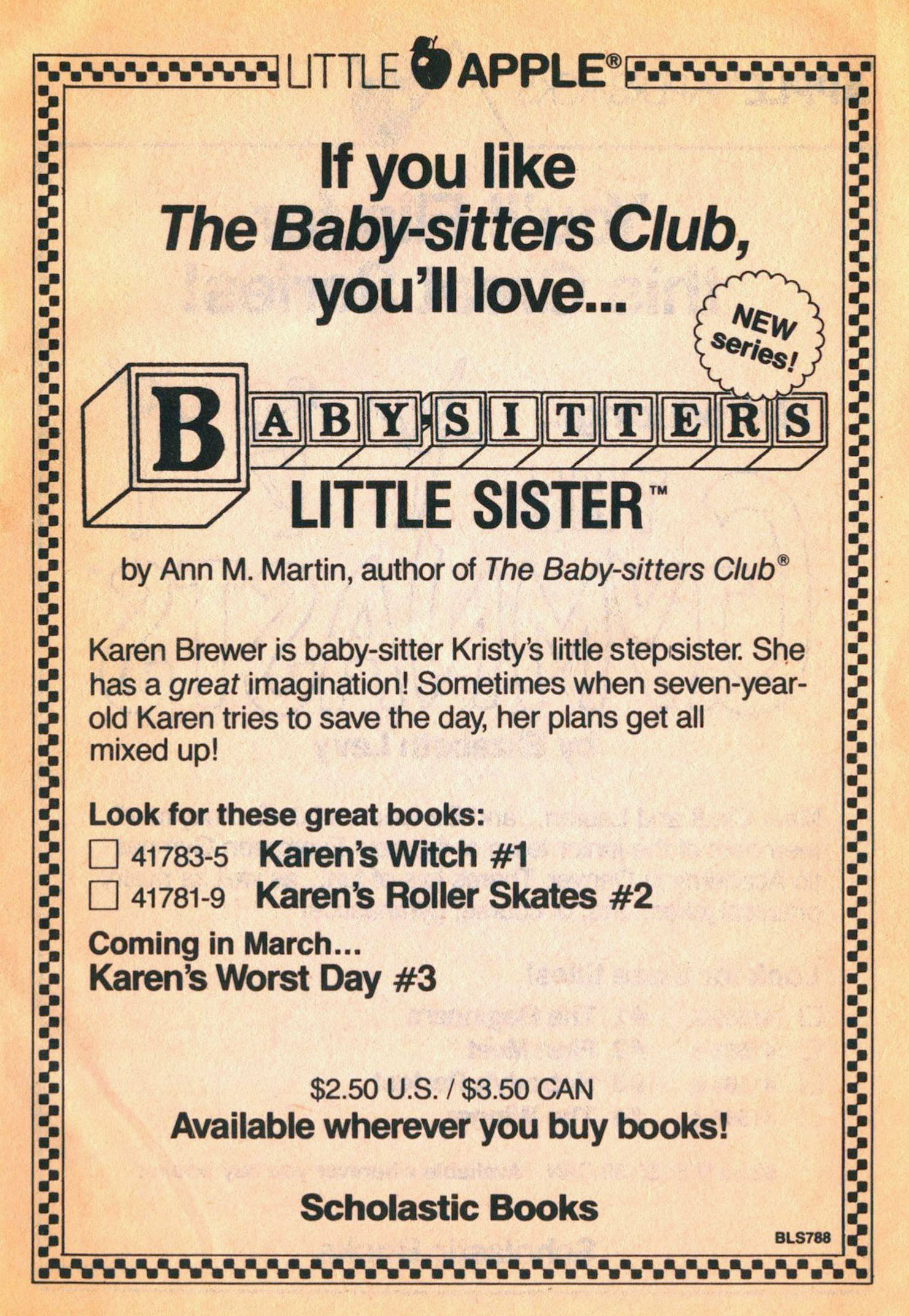 Babysitters club little sister sales