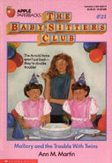 Baby-sitters Club 21 Mallory and the Trouble with Twins original cover