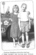 Sunny and Dawn Schafer, around the time they met at 6 years old.