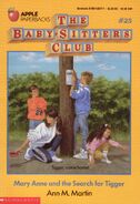 Baby-sitters Club 25 Mary Anne and the Search for Tigger original cover