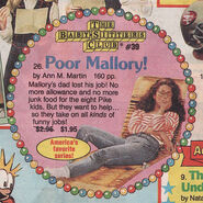 Poor Mallory Scholastic Arrow Book orders Nov 1990