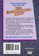Baby-sitters Club 10 Logan Likes Mary Anne reprint back cover
