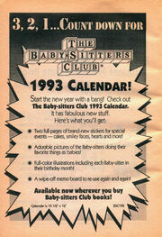 BSC 1993 calendar bookad from 57 orig 1stpr 1992