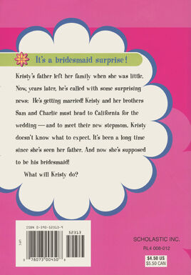 Friends Forever 01 Kristys Big News back cover