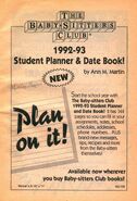 1992-93 School Planner and Date Book