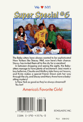Super Special 06 New York New York back cover