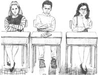 Students crossing arms