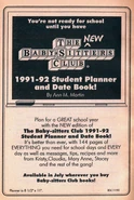 1991-92 School Planner and Date Book