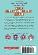 #2 shows the four original members of the Baby-sitters Club on the back cover