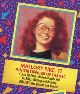 Mallory 1991 portrait and bio from Remco doll box