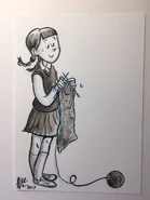 Telgemeier's drawing of Mary Anne Spier