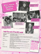 Movie Bulletin Board and Cast Bios from a BSC Fan Club newsletter