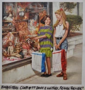 Dawn and Whitney, Friends Forever original painting