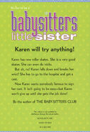 Baby-sitters Little Sister 02 Karens Roller Skates 2001 reprint back cover