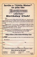 Little Sister Birthday Club found in BSC books