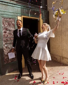 Just married.