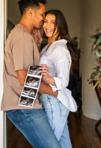 Pregnancy announcement.