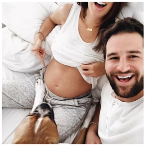 Pregnancy announcement.