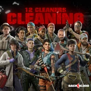 Promotional material featuring all twelve Cleaners.