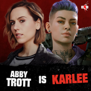 Karlee è doppiato da Abby Trott