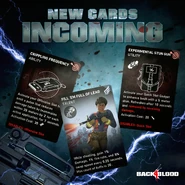 Promotional material featuring new cards from the Children of the Worm expansion.