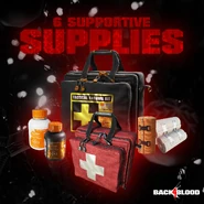 Promotional material featuring the Support Accessories.