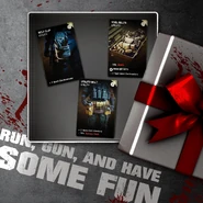 Promotional material showcasing three Utility cards.