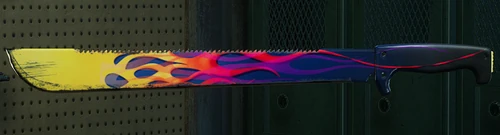 Skin Machete HotRodFlames