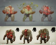 Concept art featuring the variants by Gue Yang.