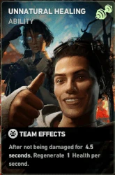 Unnatural Healing's animated card effect