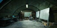 Kenny's tent that allows access to the Leaderboards.