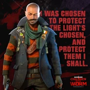 Dan: "I was chosen to protect the Light's Chosen and protect them I shall."