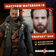 Dan is voiced by Matthew Waterson
